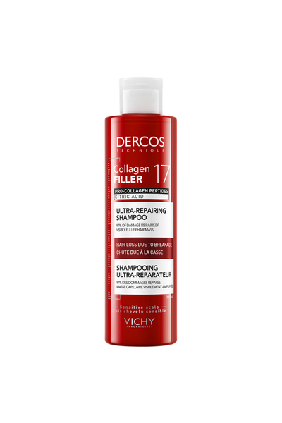 VICHY Dercos Collagen Filler 17 Υπερ-επανορθωτικό Σαμπουάν 200ml