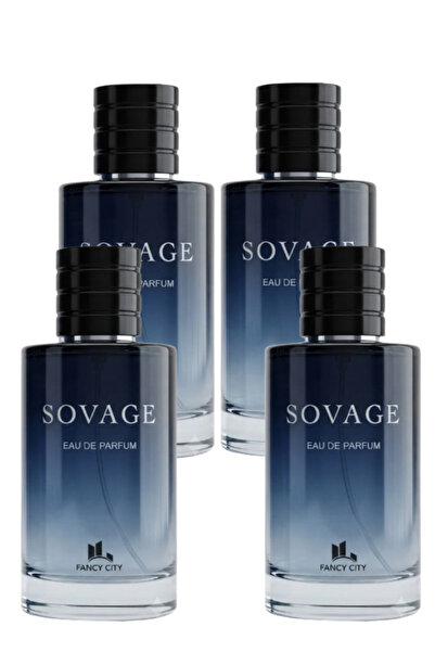 Fancy City 4 قطع عطر سوفاج 100 مل