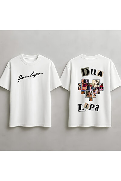 MAGORS Dua Lipa majica sa printom, unisex, oversized kroj, 100% pamuk, okrugl...