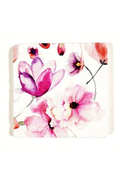 Şeker Portakalım Decorative Figured Special Size 20X20X1 cm Natural Stone Bat...