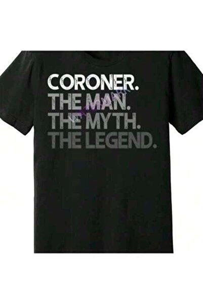 KYMC07 Mens Coroner Gift Man Myth The Legend Premium 655473 Funny Men's Short...