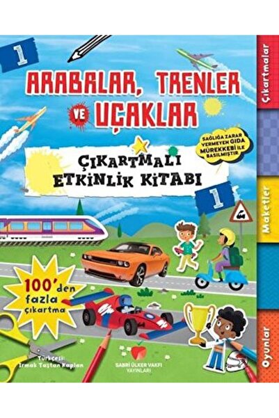 Sabri Ülker Vakfı Yayınları Cars, Trains & Airplanes - Sticker Activity Book 1