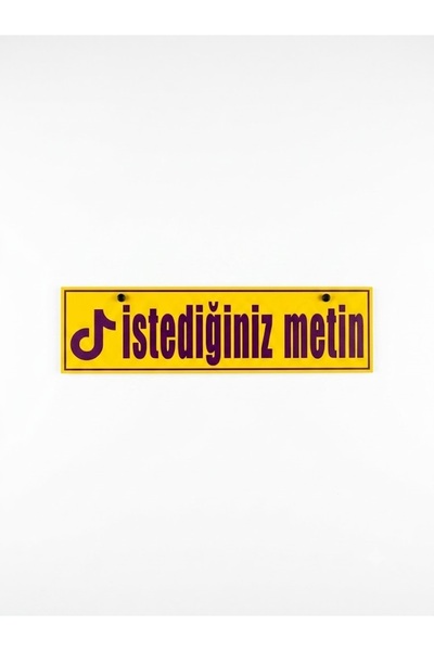 RELATOS TİKTOK HESABI İSİM TABELASI KİŞİYE ÖZEL PLASTİK Tır Kamyon Araba Ev D...