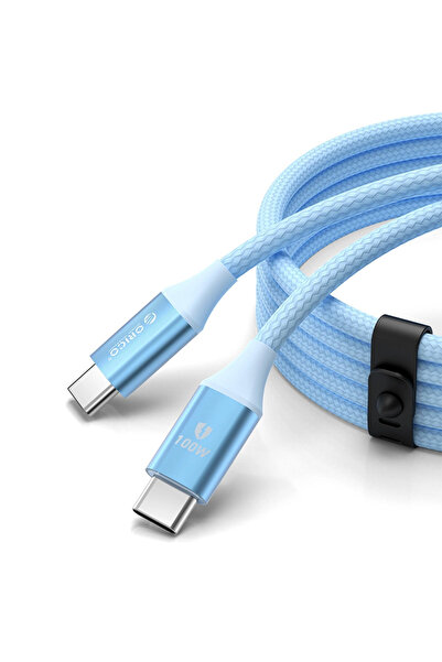 Orico Cablu USB-C la USB-C 1M 100W Power Delivery Pentru Telefoane Laptop 5A