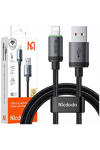 Mcdodo Încărcător USB Cablu Lightning Încărcare Rapidă Pentru iPhone 1M LED