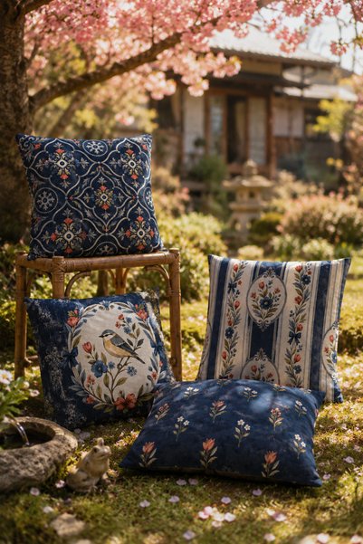 SasoHome غطاء وسادة مزخرف بنمط ماندالا بوهيمي |   غطاء وسادة مكون من 4 قطع لديكور غرفة المعيشة بتصميم عرقي وحيوي وأنيق