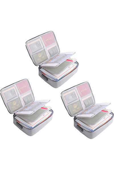 QttvbTna Document bag QttvbTna, Oxford, water-resistant, with combination loc...