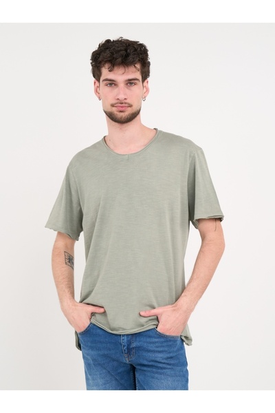 Lee Cooper - Tricou barbat de culoare uniforma cu detalii