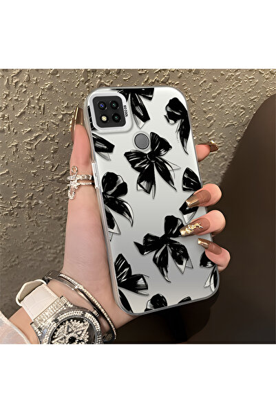 quırkshıeld Redmi 9C/10A Uyumlu Net basılmış çoklu kurdele dekorlu günlük kul...