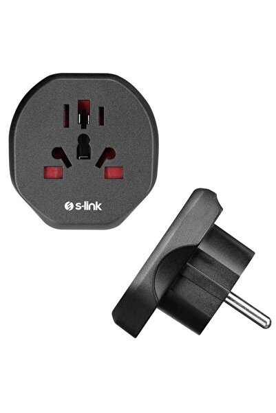 S-LINK Sl-Wl09 Multi-Purpose Universal European Outlet - Turkish Socket Adapter