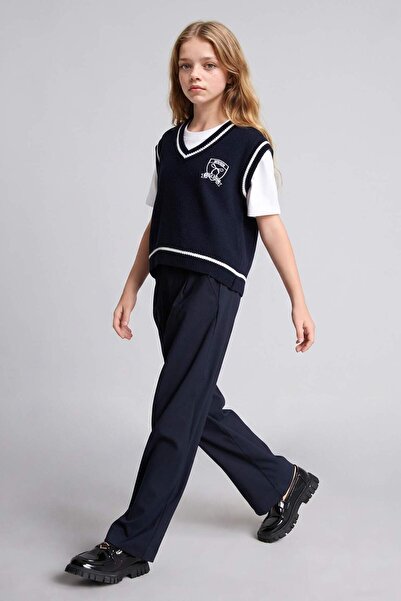 DeFacto Back to School Regular Fit Straight Leg Pants for Girls H9671A826Au