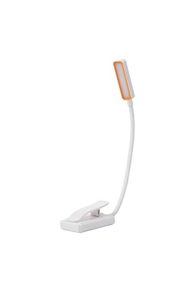 STARSTAR White rechargeable reading lamp with three dimming modes, suitable f...