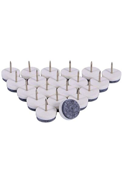 STARSTAR 20-piece set of furniture pads, 24mm peg-in felt slip pads, floor pr...