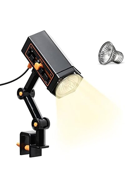 STARSTAR Adjustable Reptile Lamp with Heating, 360-Degree Rotating Arm, Brigh...