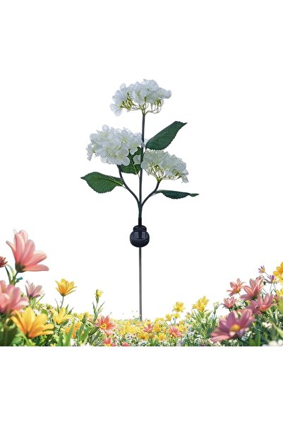Morvena Picks Lumină solară pentru flori de hortensie simulată cu LED Lumină ...