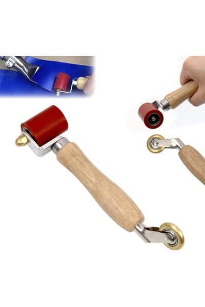 STARSTAR Silicone seam roller, double-headed dual-axis clamping tool - red