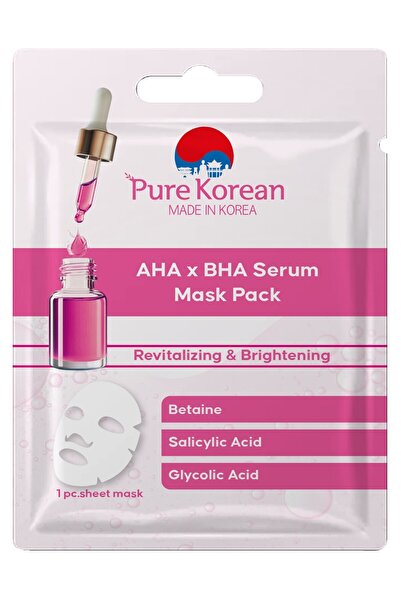 PURE KOREAN AHA x BHA Serum Maske