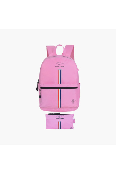 Mustang 2-Piece School Backpack Set for Girls 13+ Years with Pencil Case - 17...
