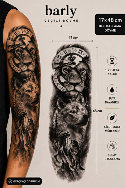 Barly Kurt Saat Dövme Geçici Tattoo