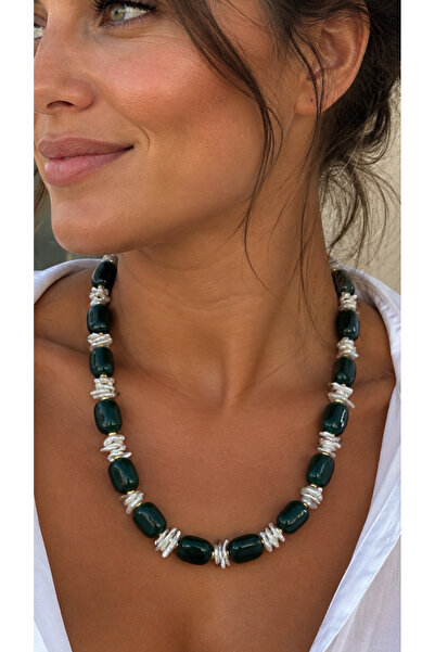nevaastil takı & aksesuar Nci Unshaped Washer Cut Design Necklace
