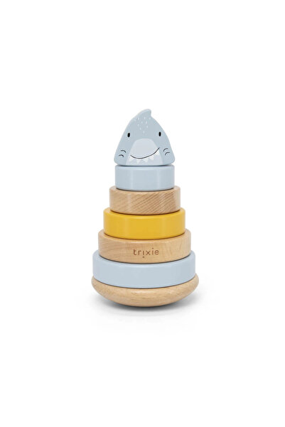 Trixie Jucărie piramidă din lemn Shark Baby