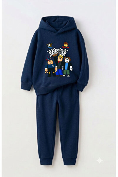 Let's Wear Roblox Fan Printed Premium Sweatshirt & Sweatpants Set for Kids - ...