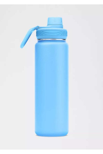 Generic Brand Lulu-Lemon Stainless Steel Thermos 710 ml (24 oz) Vacuum Insulated Water Bottle - Black