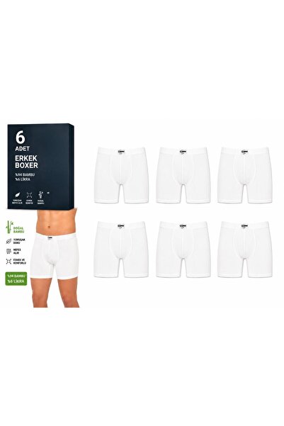 Yıldız Çamaşır Boxeri din lycra de bambus pentru bărbați (320-324) - 6 bucăți