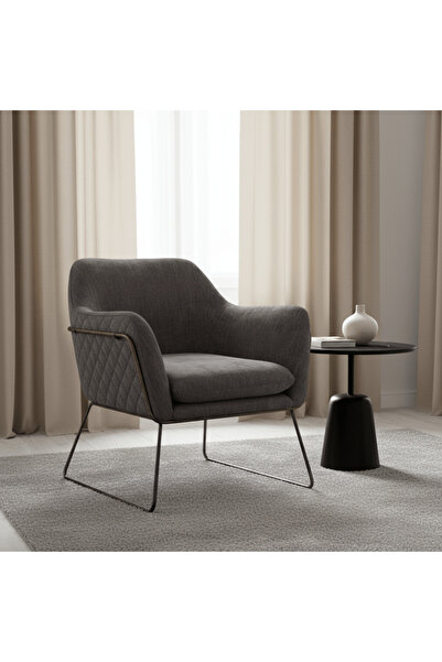 Roots Furniture كرسي كومفورت كوفر باللون الرمادي الداكن
