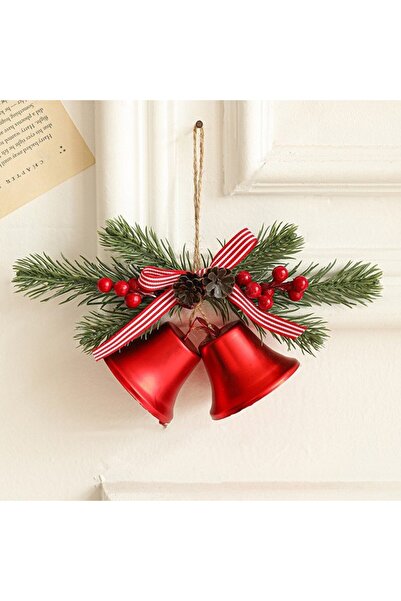 Rao Decoratiune de Craciun pentru Brad, Model 2 Clopotei de Craciun cu Crengu...