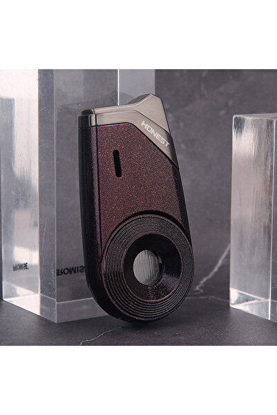 Honest Honest Gas Jet Torch Bcz797-1 Metal Refillable Lighter - Strong Jet Flame