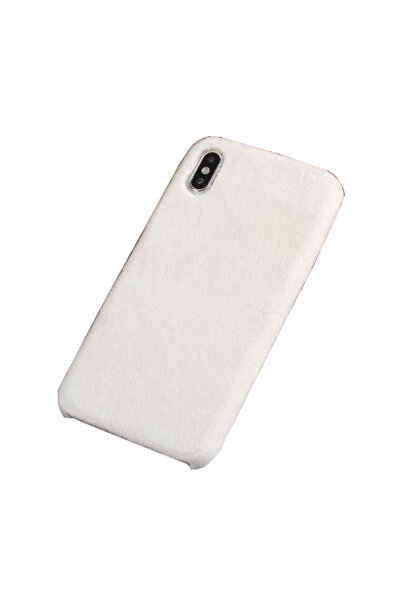 OEM Μαλακή Γούνινη Θήκη Πλάτης για iPhone Xs Max - Λευκό