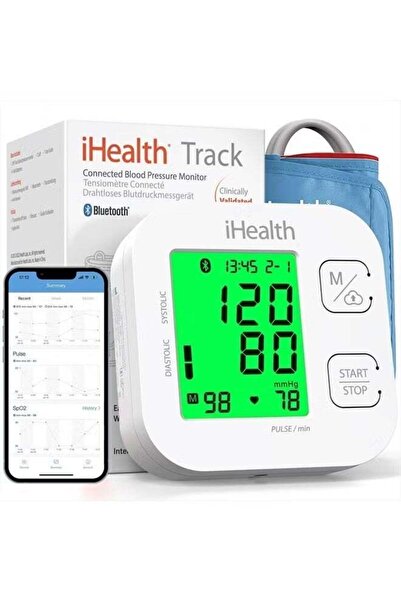 IHealth جهاز قياس ضغط الدم الذكي للذراع العلوي مع سوار واسع النطاق يناسب الأذ...