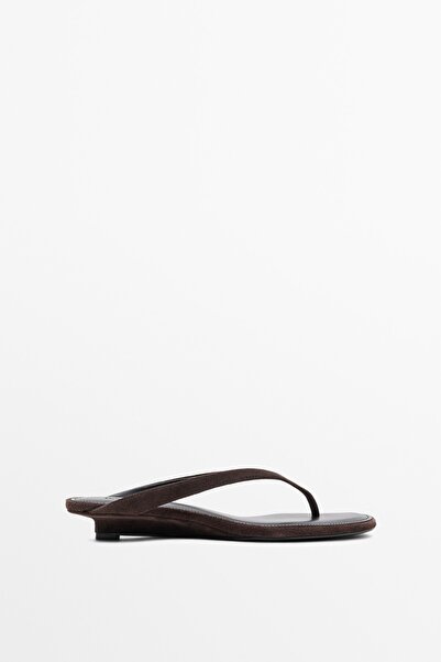 Massimo Dutti Orta boy topuklu parmak arası sandalet