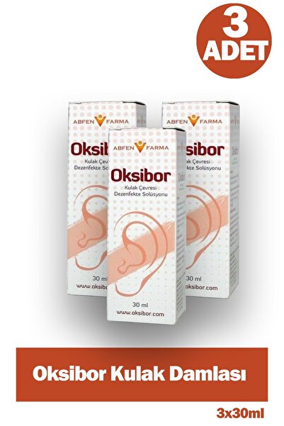 Abfen Farma Oksibor Kulak Damlası 30 ml 3 Adet