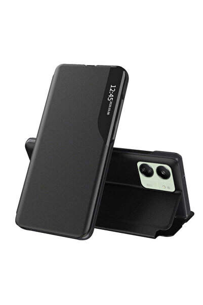 Techsuit Husă pentru Xiaomi Redmi 13C 4G, Seria eFold, mov - negru