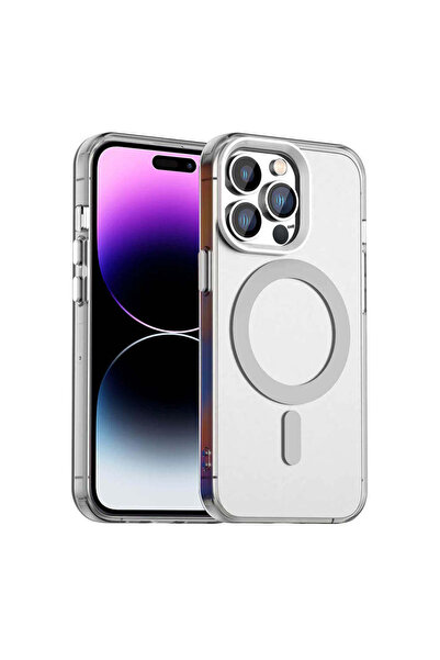 Techsuit Husă pentru iPhone 14 Pro Max, CandyCase MagSafe, albă - albă