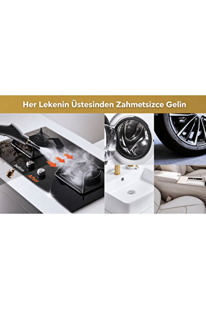 Coverzone Buharlı Temizleyici 2500W 105°C 1200ml Su Tankı 6 Kademeli Halı Cam Araba Temizleme | ORM-224