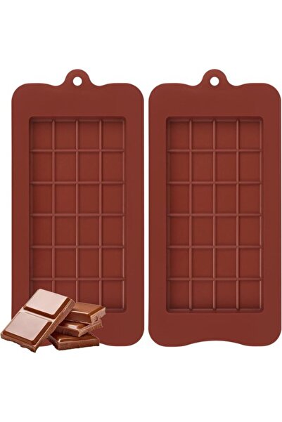 STARSTAR 2 Pcs Deep Silicone Dubai Chocolate Bar Molds, 24-Cavity Non-Stick B...
