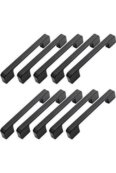 STARSTAR 10 Furniture Handles, 96mm Hole Spacing - Black Kitchen Door Handles...