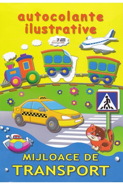 Biblion Mijloace de transport. Autocolante ilustrative