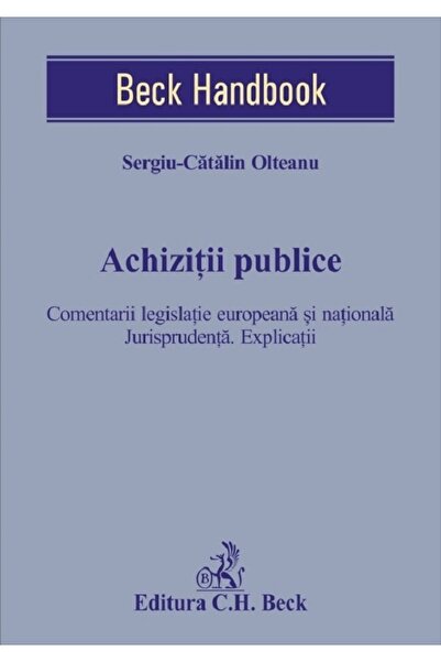 C.H. Beck Achizitii publice - Sergiu-Catalin Olteanu