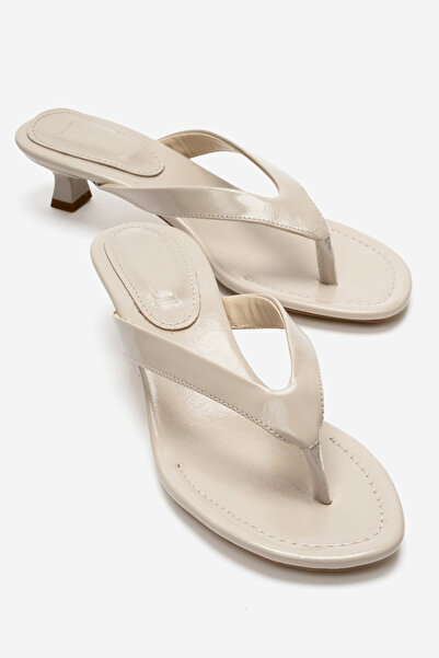 Lizzu Women's Orthopedic Sole Sandals Flip-Flop Heeled Slippers
