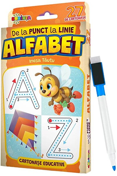 Dorinta De la punct la linie: Alfabet. 27 de cartonase educative - Inesa Tautu