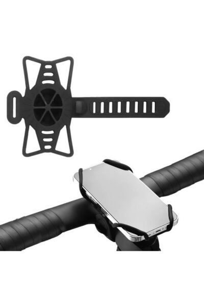 STARSTAR 360° Rotatable Shockproof Silicone Phone Holder for 4.7"-7.2" Bicycl...