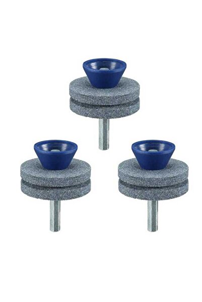 STARSTAR A set of 3 universal lawnmower blade sharpeners, suitable for any el...