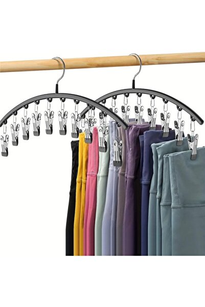 STARSTAR 2-Pack Stainless Steel Clothes Hanger with Dryer and Clips, Home Clo...