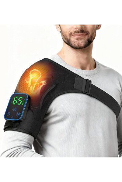 STARSTAR Wireless Electric Shoulder Heating Pad - App & Touchscreen - Black