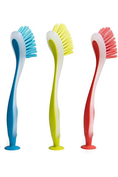 STARSTAR Dishwashing Brush 3-Piece Set Tile Brush Bathroom Wall Crevice Edge ...