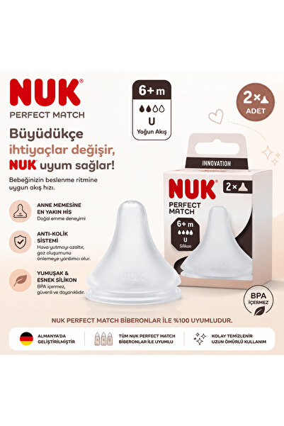 Nuk Perfect Match Silikon Biberon Emziği